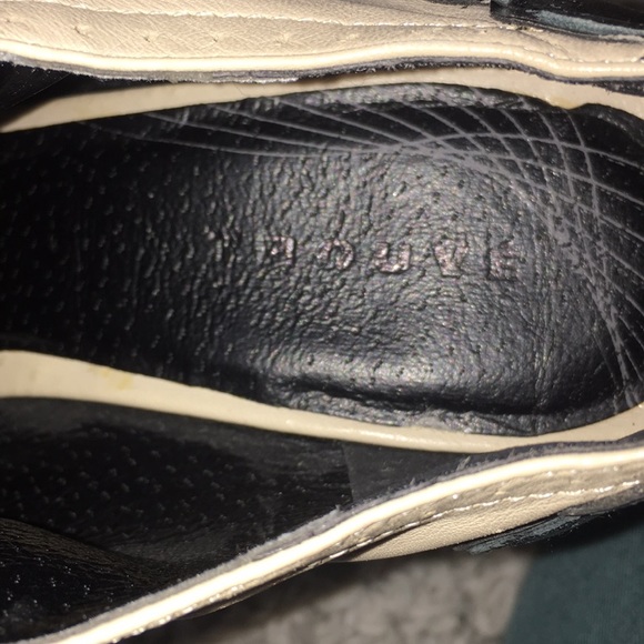 Trouve Nordstrom cream & black heels - Picture 5 of 8